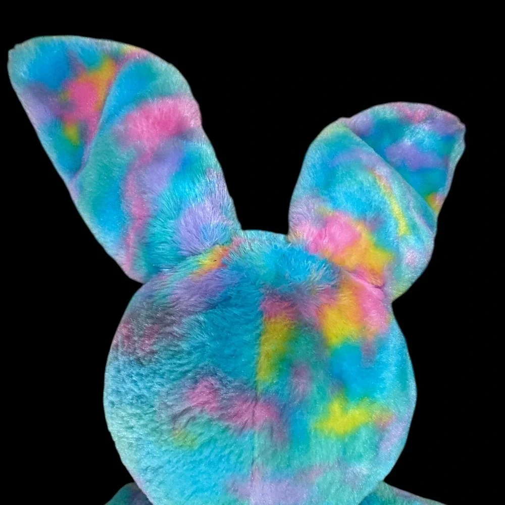 Build A Bear Tie‎ Dye Bunny Rabbit Plush BAB Pink Purple Blue